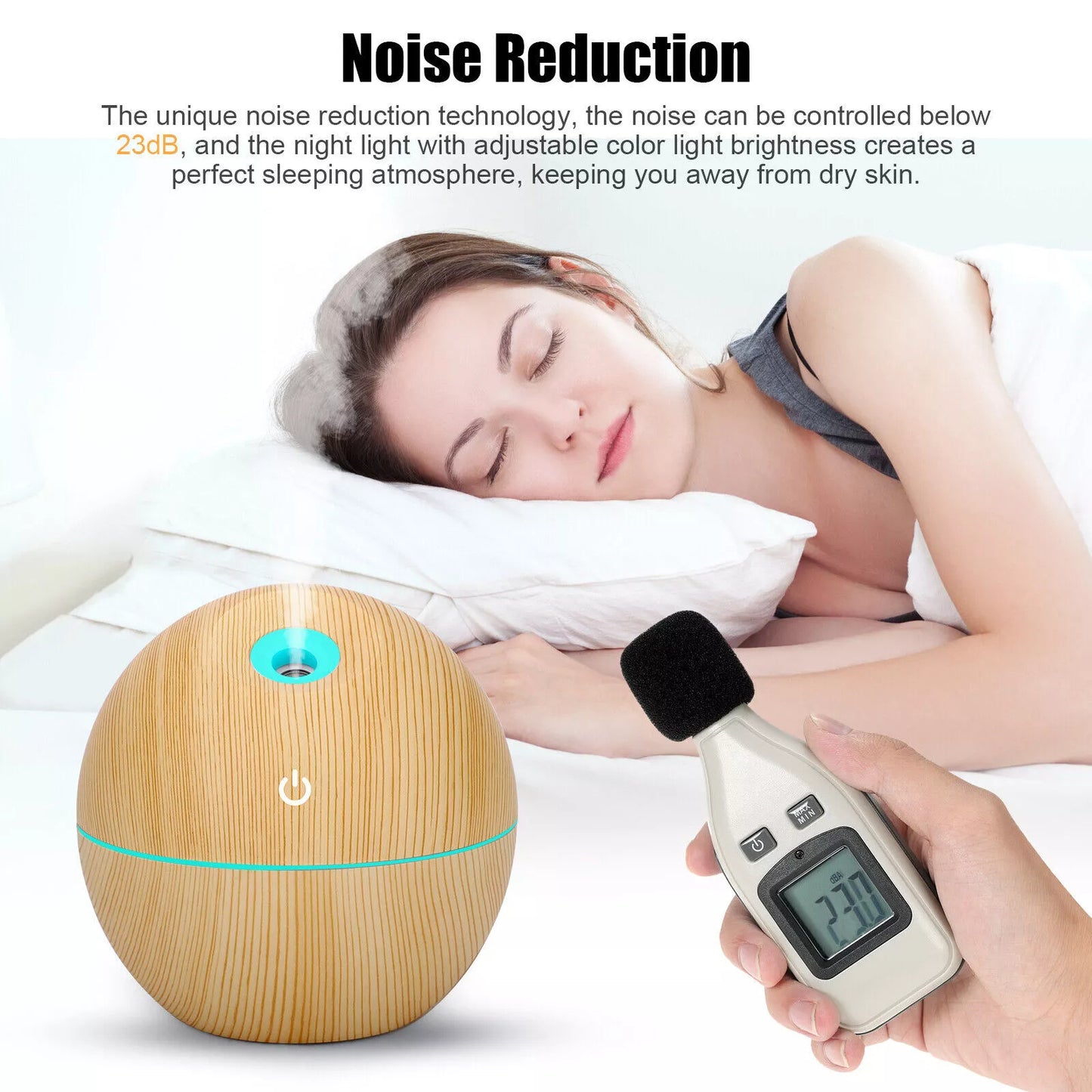 Ultrasonic Essential Oil Diffuser – Quiet, Portable & USB Powered