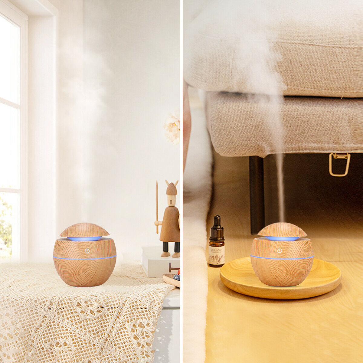Ultrasonic Essential Oil Diffuser – Quiet, Portable & USB Powered