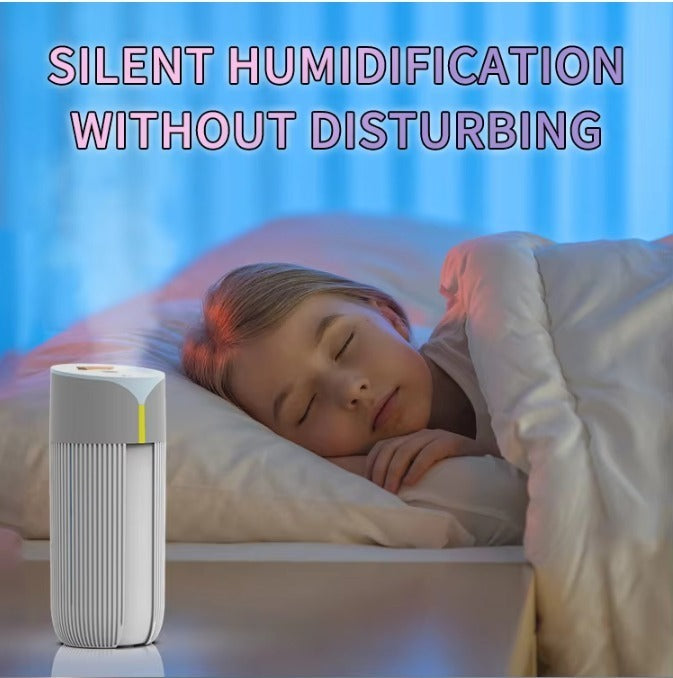 “GlowMist 220mL LED Air Humidifier – Breathe Easy, Relax Deeply”