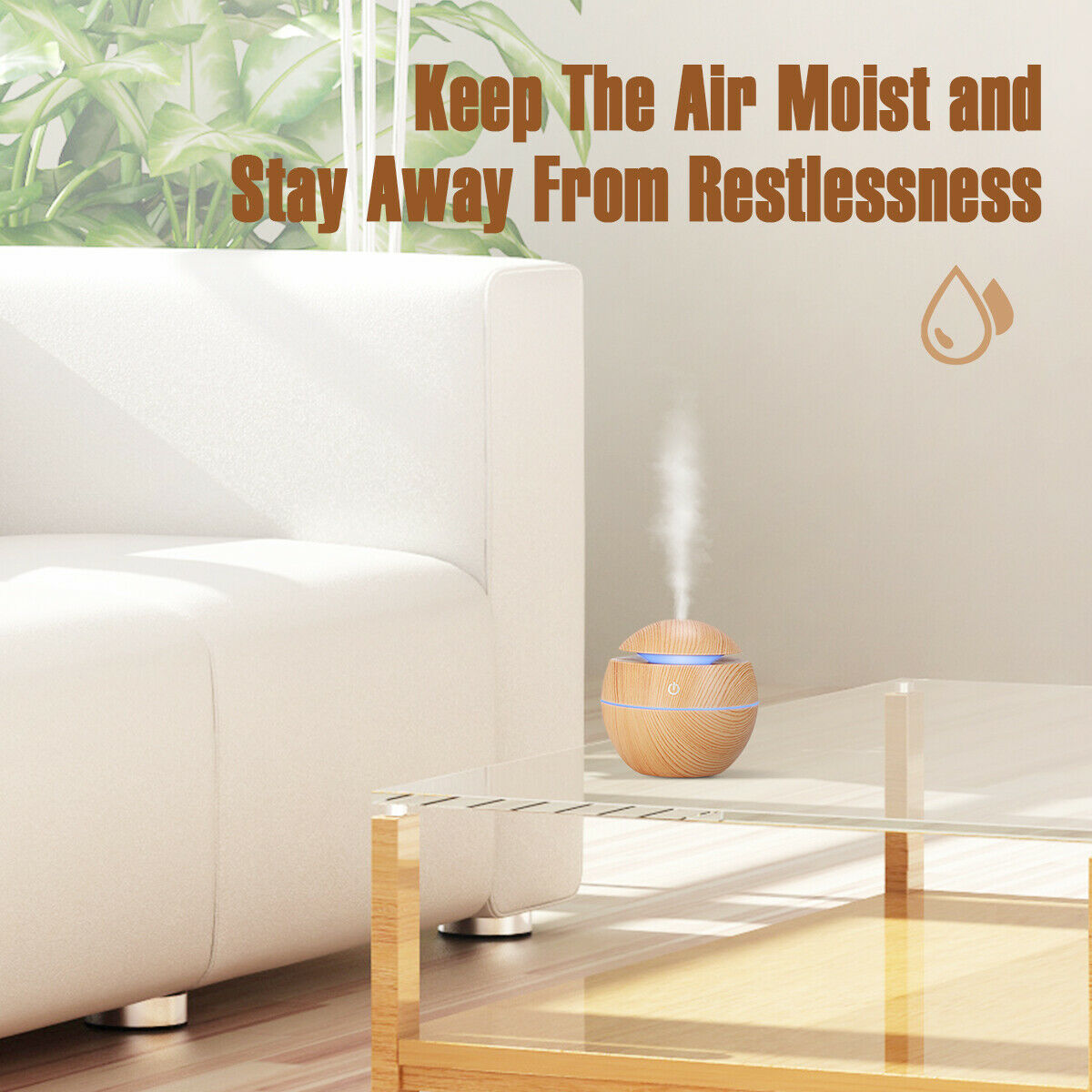 Ultrasonic Essential Oil Diffuser – Quiet, Portable & USB Powered