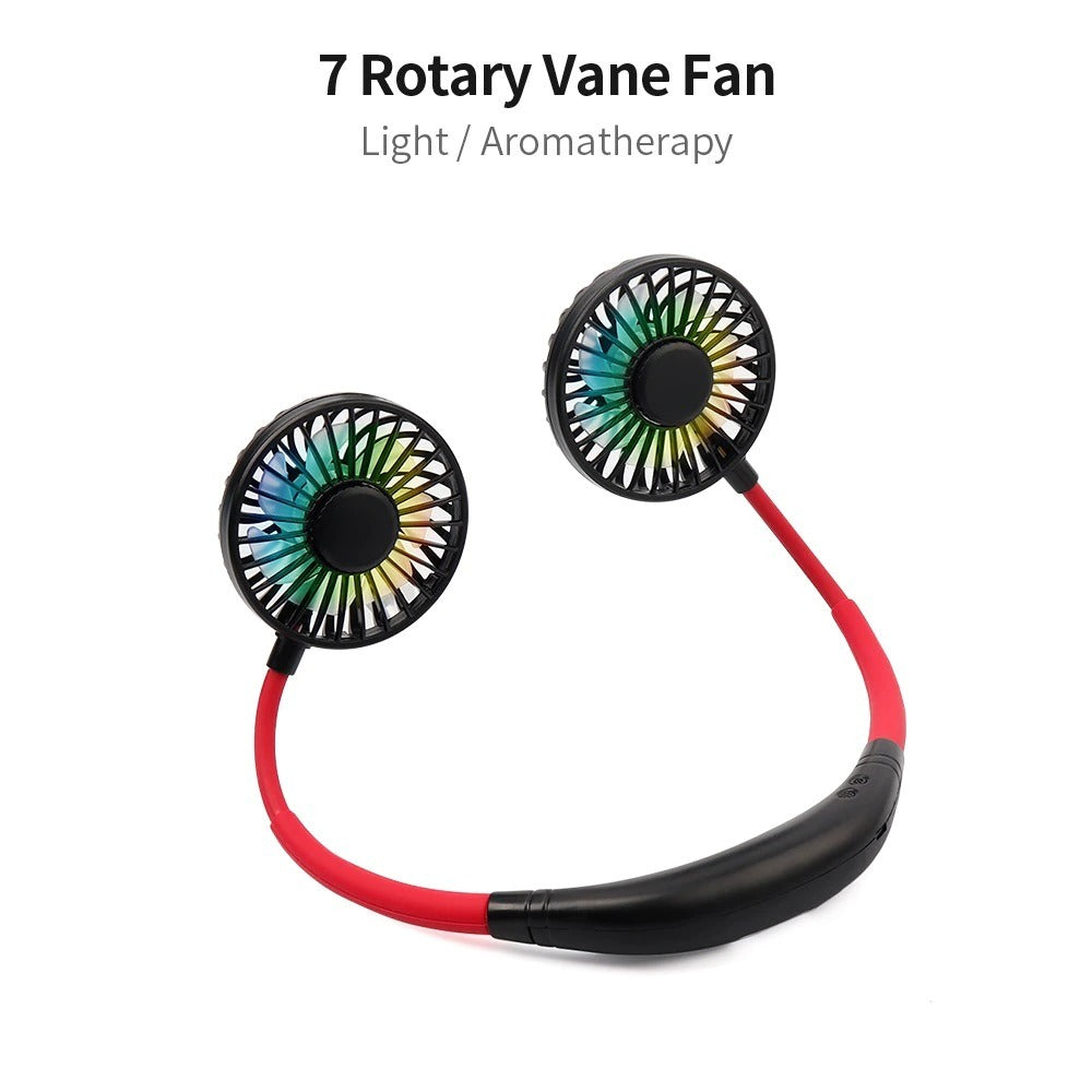 Portable Neck Fan with 3 Speeds & 360° Cooling