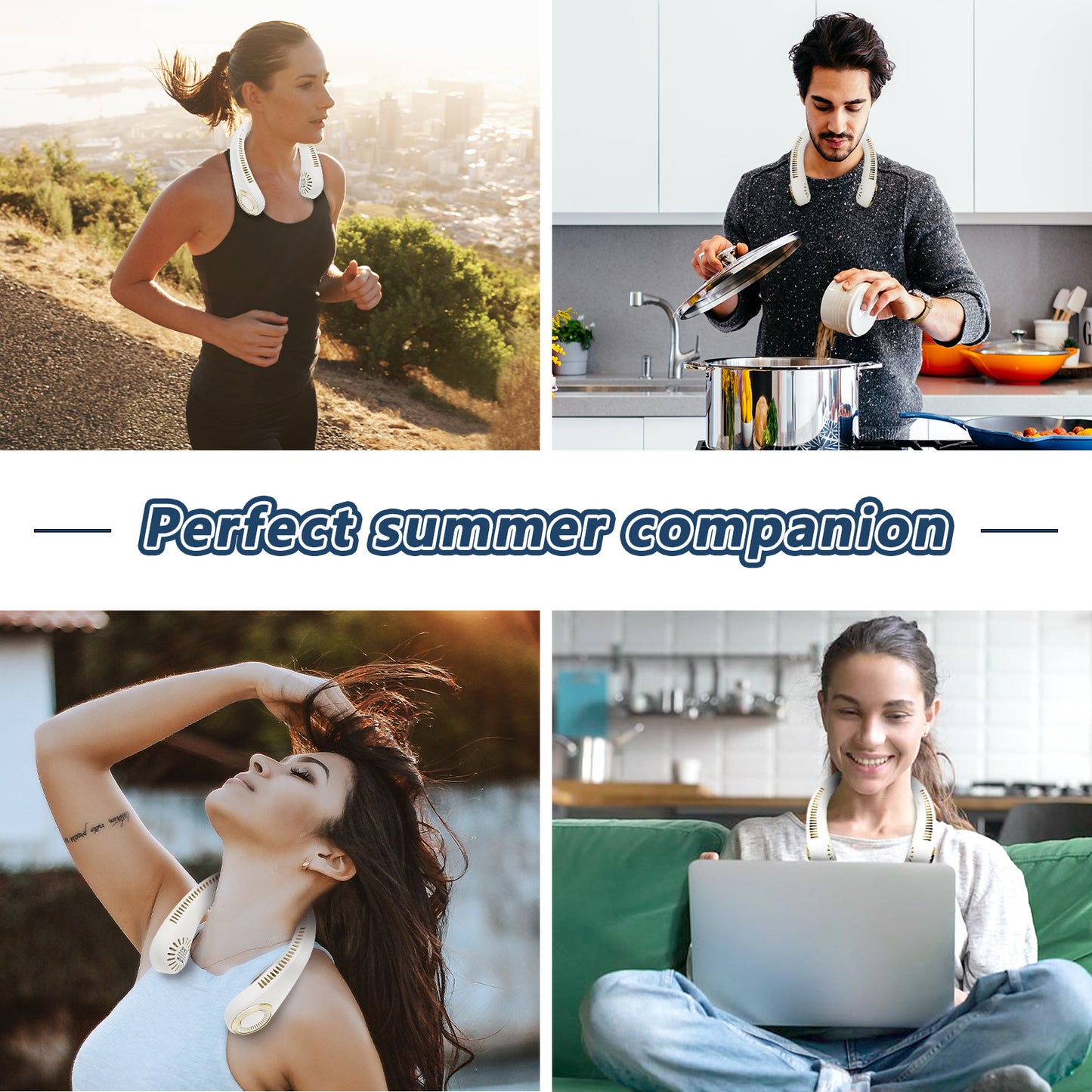 Cooling Neck Fan – Hands-Free Portable Fan, Ultra Quiet