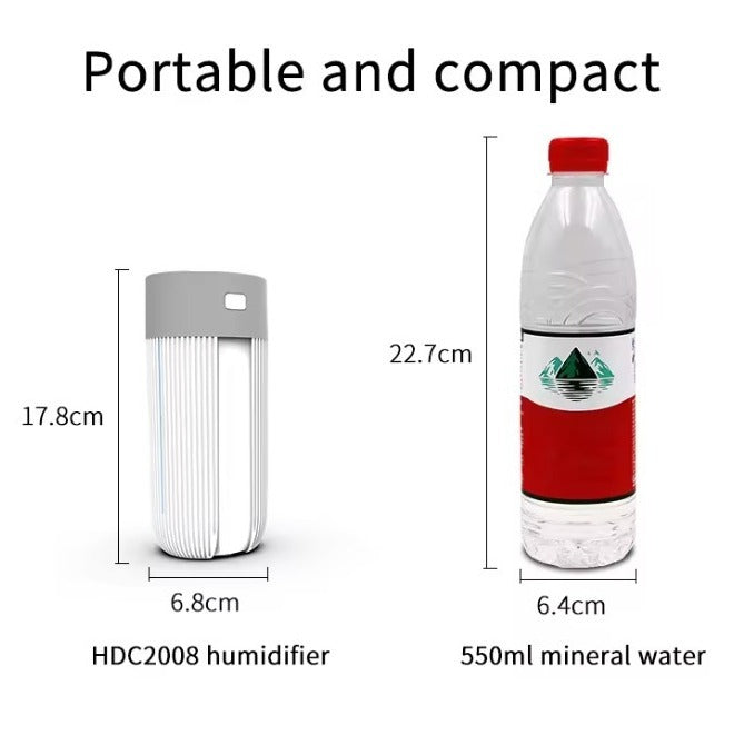 “GlowMist 220mL LED Air Humidifier – Breathe Easy, Relax Deeply”