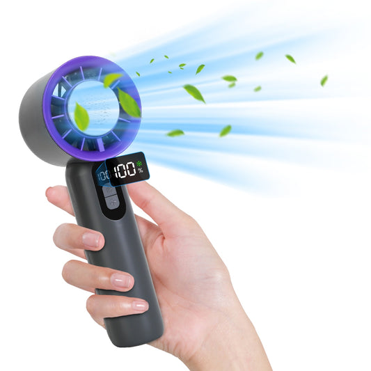 100-Speed Handheld Fan with Instant Cooling